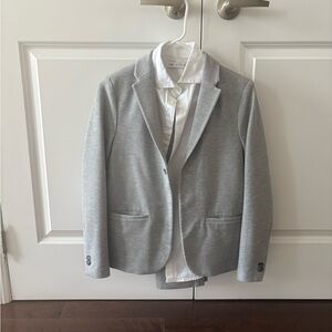 Zara Kids Gray suits with white shirt in excellent condition